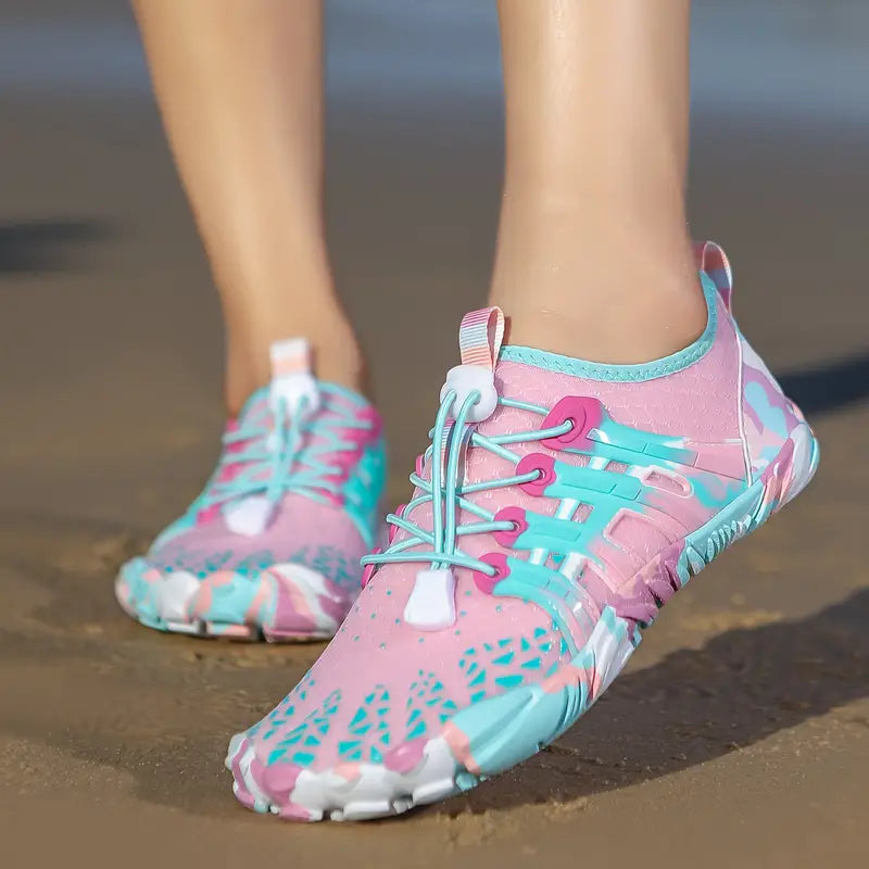 Damskie buty do wody Barefoot - WaveFlex-Różowy-35-Trend Polska