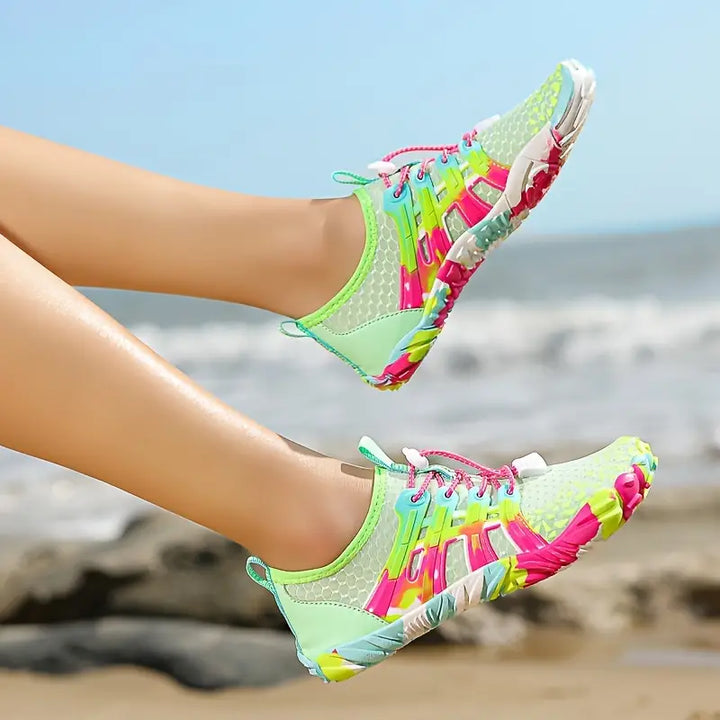 Damskie buty do wody Barefoot - WaveFlex-Zielono trawa-35-Trend Polska