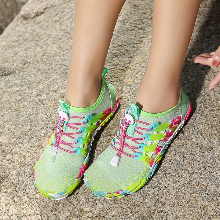 Damskie buty do wody Barefoot - WaveFlex-Zielono trawa-35-Trend Polska