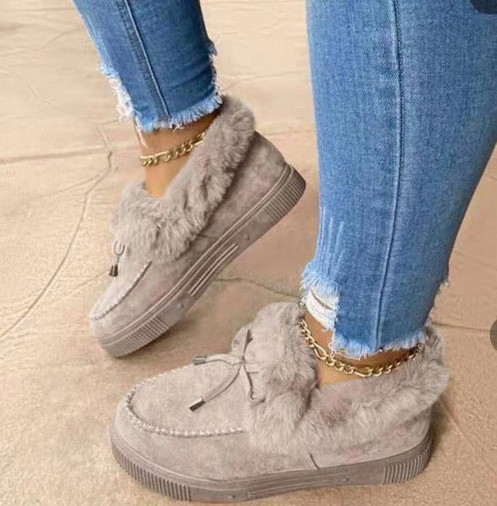 Damskie buty zimowe - WinterCozy-Szary-35-Trend Polska