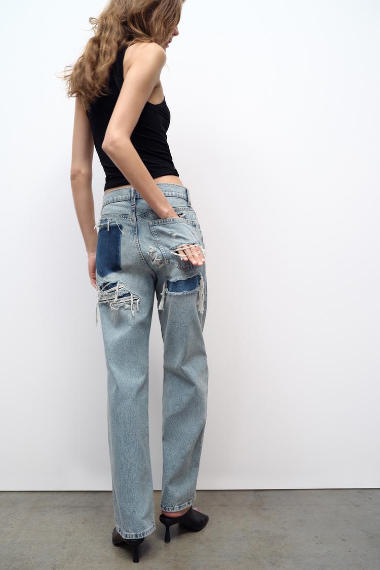 Damskie jeansy Baggy - Ava-36-Trend Polska
