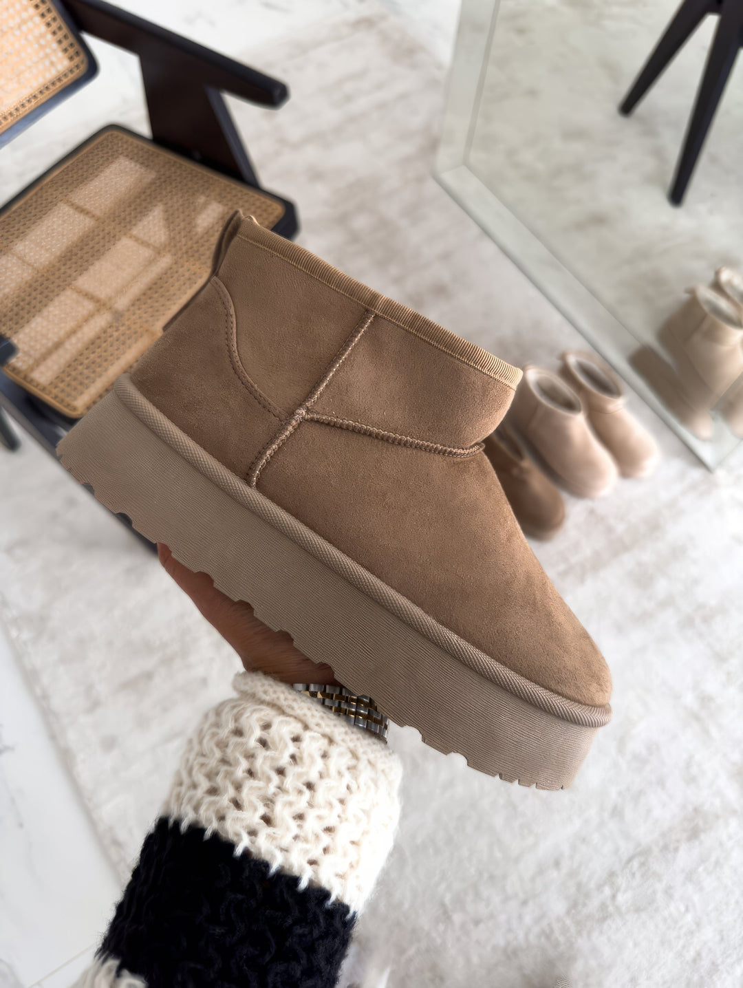 Damskie kozaki zimowe - WinterWalker-Khaki-36-Trend Polska