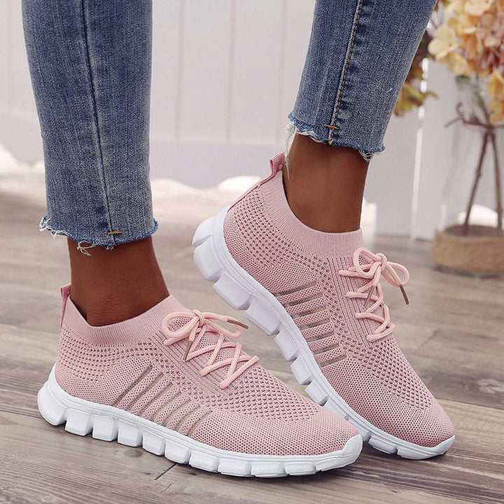 Damskie sneakersy antypoślizgowe - ActiveColor-Różowy-35-Trend Polska