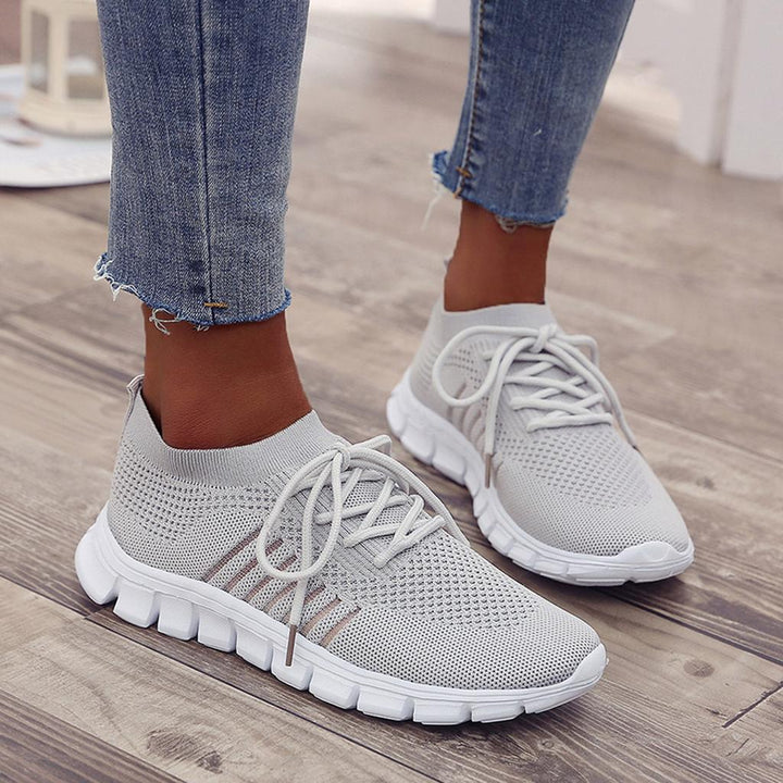 Damskie sneakersy antypoślizgowe - ActiveColor-Szary-35-Trend Polska