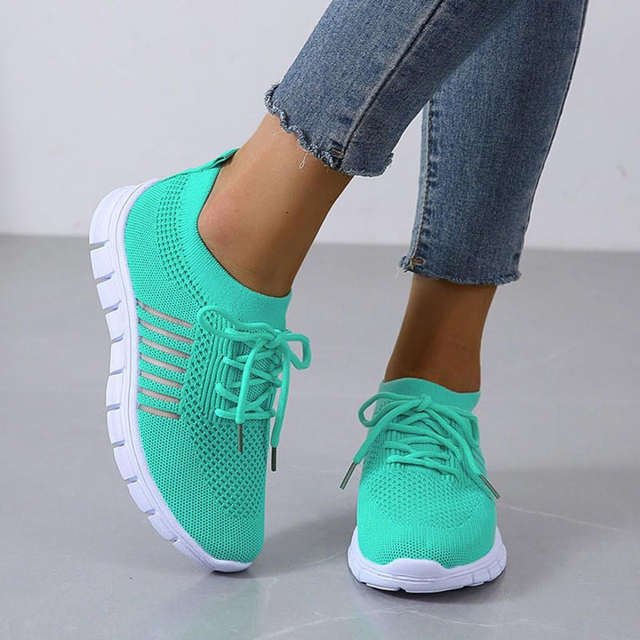Damskie sneakersy antypoślizgowe - ActiveColor-Turkusowy-35-Trend Polska