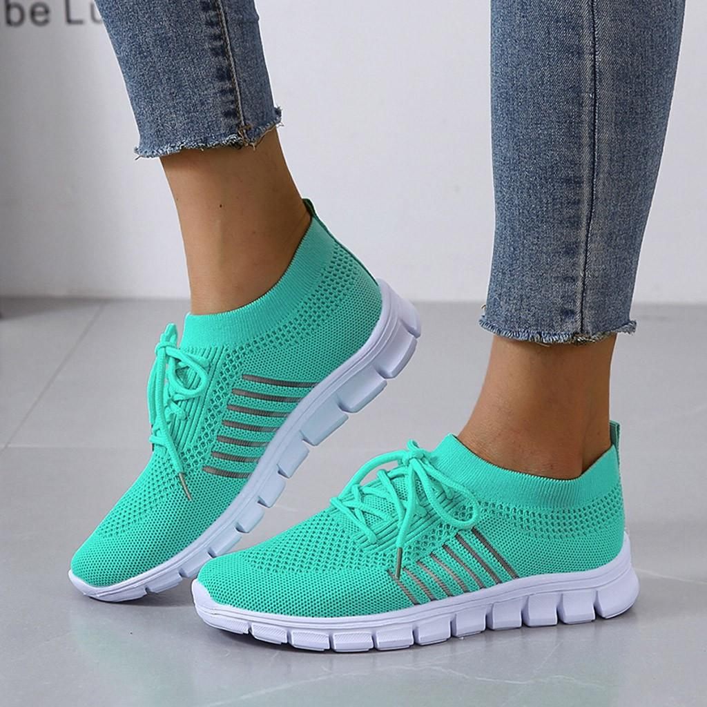 Damskie sneakersy antypoślizgowe - ActiveColor-Turkusowy-35-Trend Polska