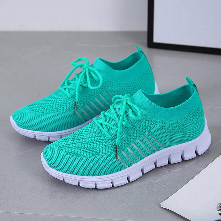 Damskie sneakersy antypoślizgowe - ActiveColor-Turkusowy-35-Trend Polska