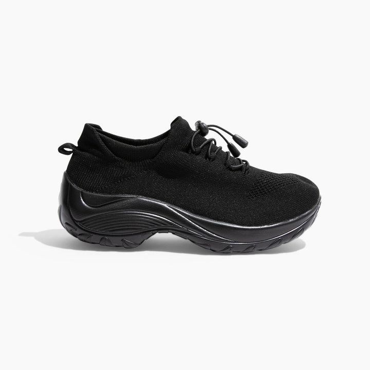 Damskie sneakersy - FlexiComfort-Czarny-35-Trend Polska