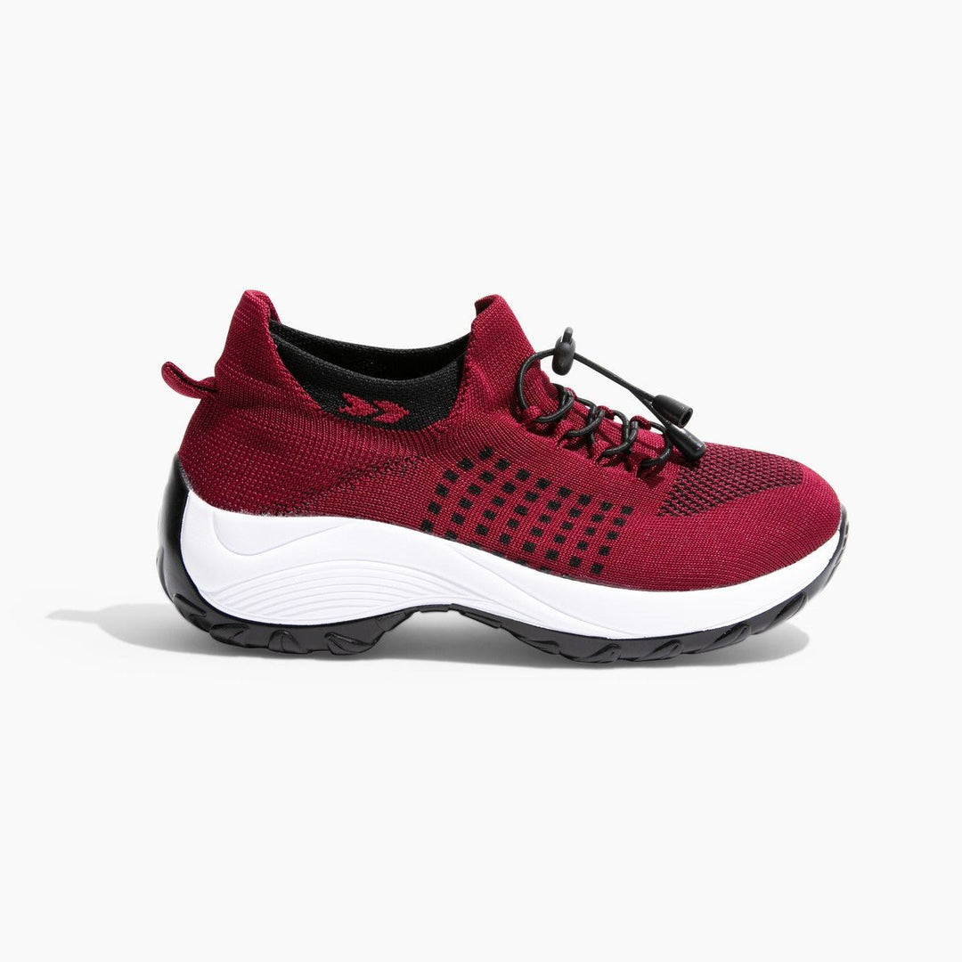 Damskie sneakersy - FlexiComfort-Czerwony-35-Trend Polska