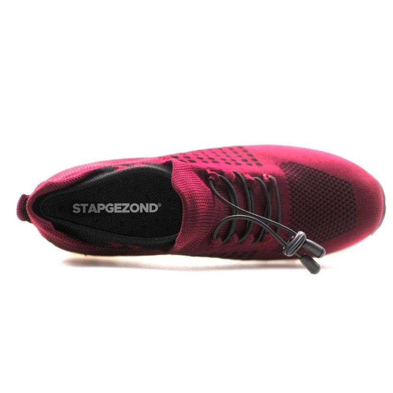 Damskie sneakersy - FlexiComfort-Czarny Fioletowy-35-Trend Polska