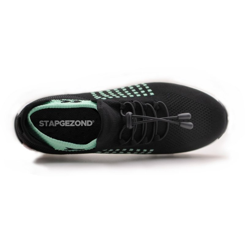 Damskie sneakersy - FlexiComfort-Czarny Fioletowy-35-Trend Polska
