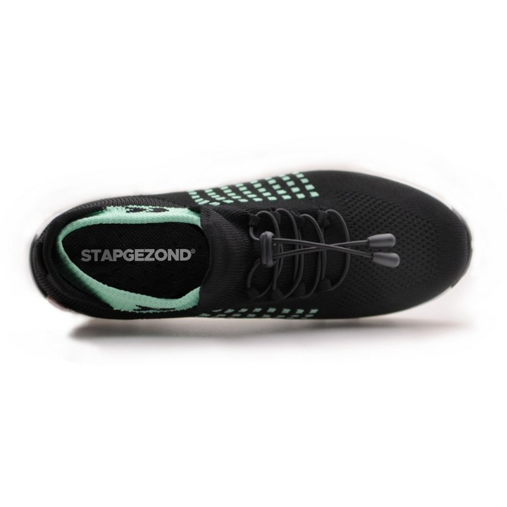 Damskie sneakersy - FlexiComfort-Czarny Fioletowy-35-Trend Polska