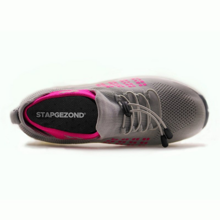 Damskie sneakersy - FlexiComfort-Czarny Fioletowy-35-Trend Polska