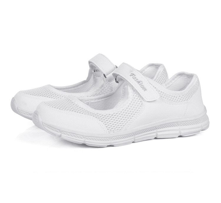 Damskie wsuwane buty - AirFlow-Biały-35-Trend Polska