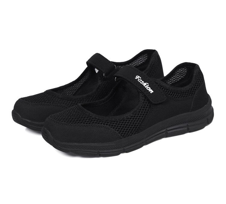 Damskie wsuwane buty - AirFlow-Czarny-35-Trend Polska