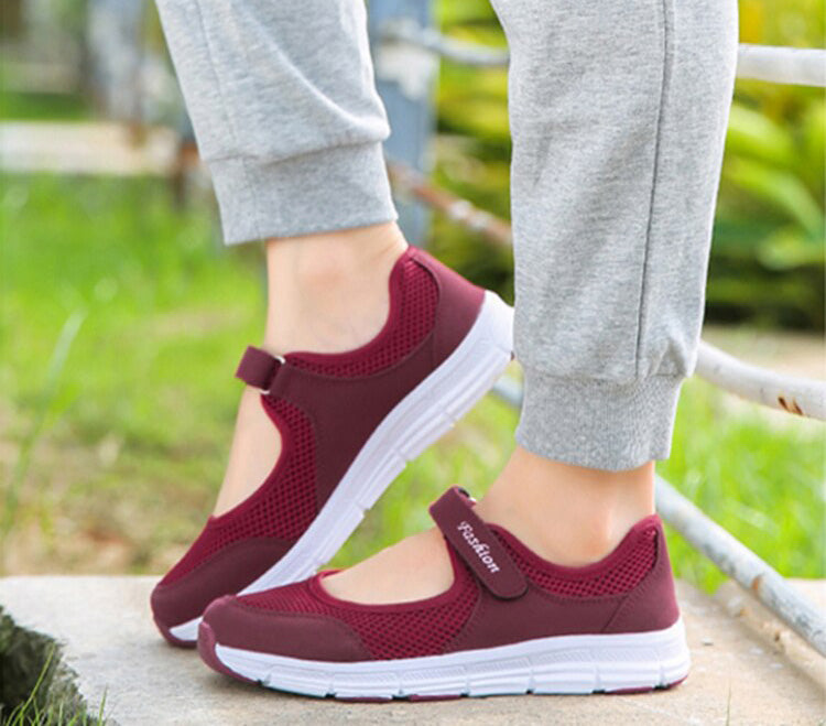 Damskie wsuwane buty - AirFlow-Czerwony-35-Trend Polska