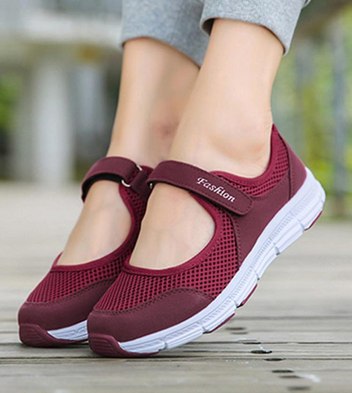 Damskie wsuwane buty - AirFlow-Czerwony-35-Trend Polska
