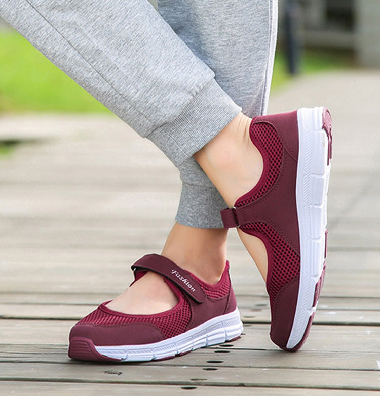 Damskie wsuwane buty - AirFlow-Czerwony-35-Trend Polska