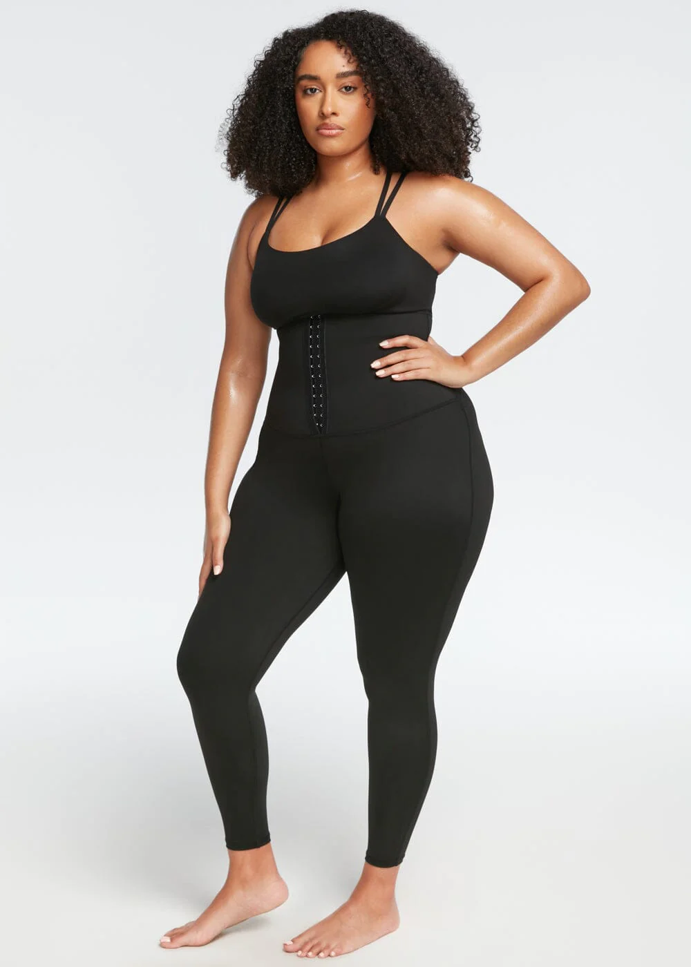 Damskie zestaw do treningu odchudzającego - ThermoFit-Legginsy-S-Trend Polska