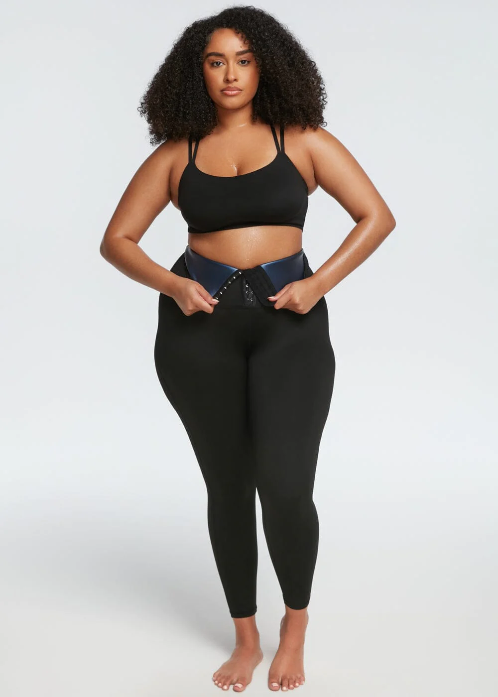 Damskie zestaw do treningu odchudzającego - ThermoFit-Legginsy-S-Trend Polska