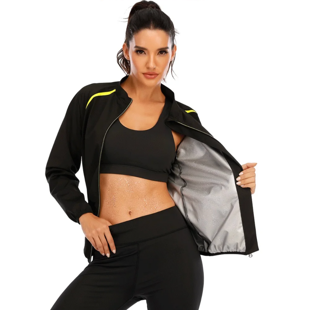 Damskie zestaw do treningu odchudzającego - ThermoFit-Legginsy-S-Trend Polska