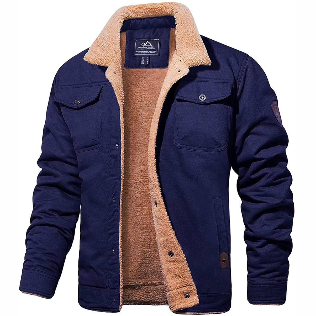 DEAVON - Poncho bomber dla mężczyzn-Marynarka wojenna-S-Trend Polska