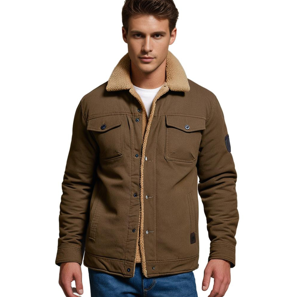 DEAVON - Poncho bomber dla mężczyzn-Czarny-S-Trend Polska