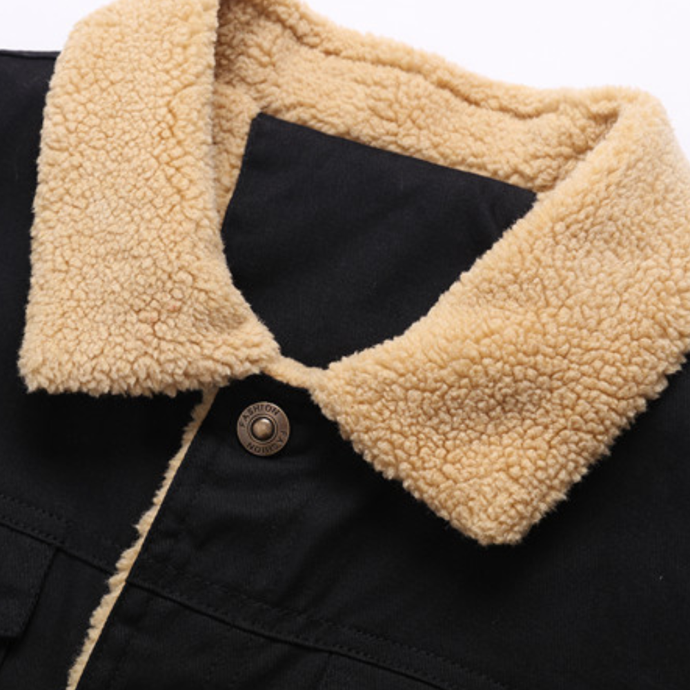 DEAVON - Poncho bomber dla mężczyzn-Czarny-S-Trend Polska