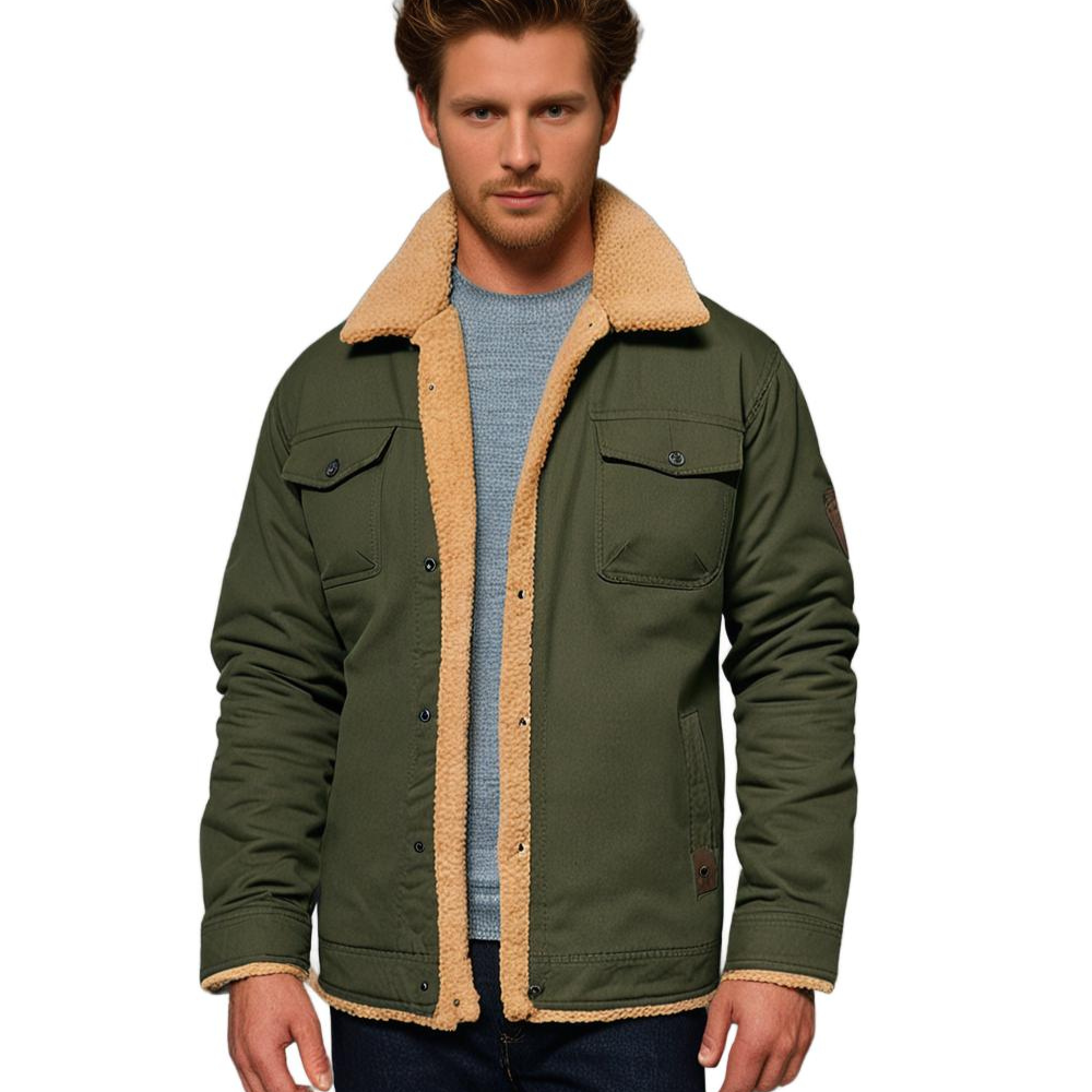 DEAVON - Poncho bomber dla mężczyzn-Czarny-S-Trend Polska