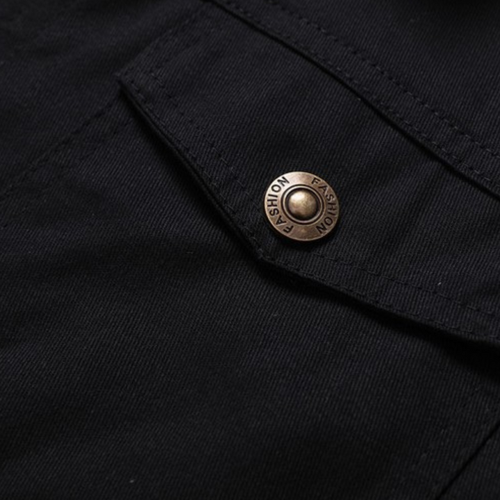 DEAVON - Poncho bomber dla mężczyzn-Czarny-S-Trend Polska