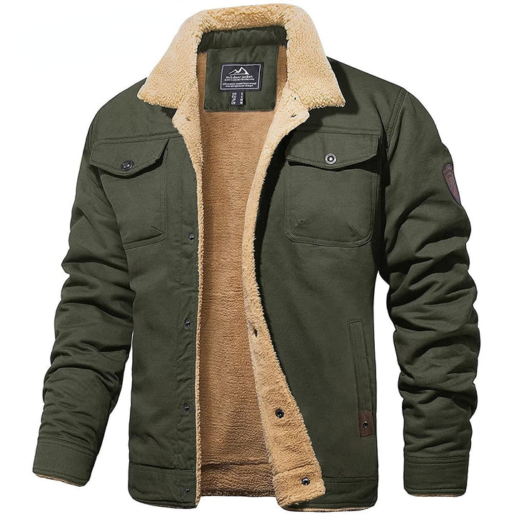 DEAVON - Poncho bomber dla mężczyzn-Zielony wojskowy-S-Trend Polska