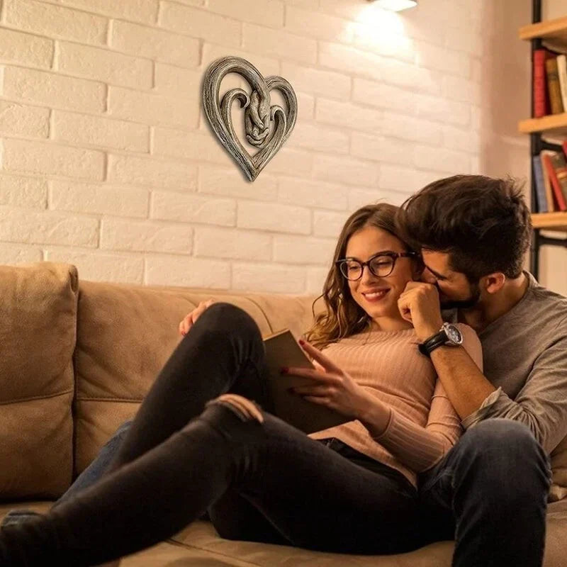 Dekoracja ścienna z drewna w kształcie serca - ForeverTouch-Trend Polska