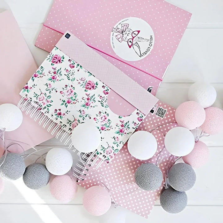 Dekoracyjne Girlandy Kulki - LumaBreeze-Różowy i Szary-1,5 m-USB-Trend Polska