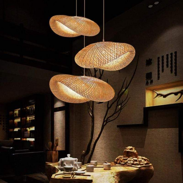 Design LED Lampa Wisząca Bamboe Bollen - EcoSphere-40 cm-Trend Polska