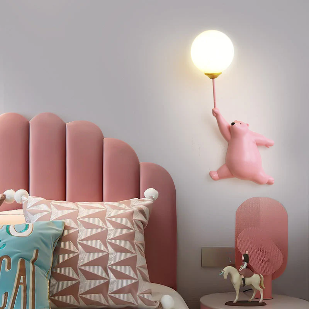 Designowa Piwniczna LED Lampa Ścienna - TeddyGlow-biel-A-Trend Polska