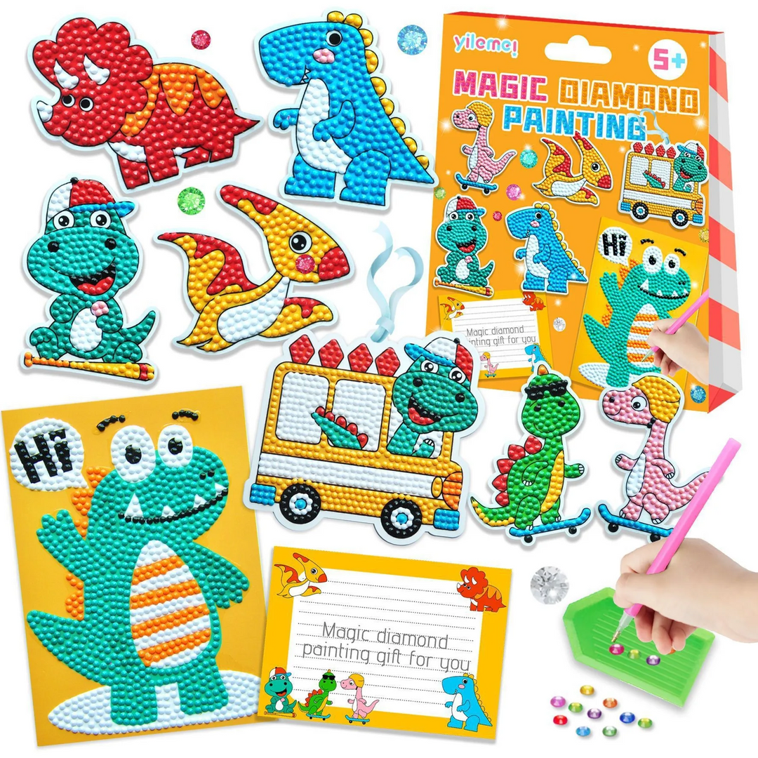 Diamant Kunst Kids - Anna-Dinozaur-Trend Polska