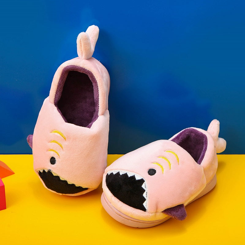 Dino Przytulne Kapcie – Miękkie i Ciepłe Pantofle dla Maluchów-Różowy-140 (13.2 cm)-Trend Polska