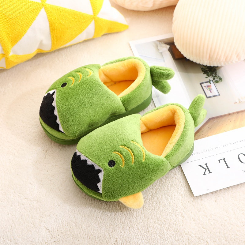 Dino Przytulne Kapcie – Miękkie i Ciepłe Pantofle dla Maluchów-Zielony trawnik-140 (13.2 cm)-Trend Polska