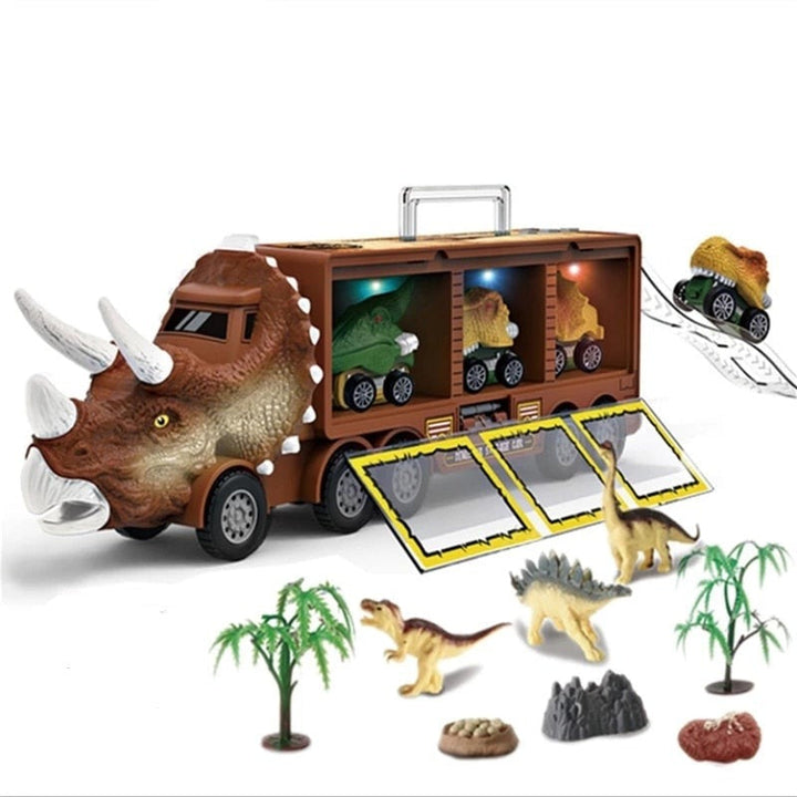 Dinozaur Samochód Zabawowy – RexHauler-Brązowy-Trend Polska