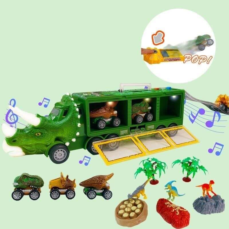 Dinozaur Samochód Zabawowy – RexHauler-Zielony-Trend Polska