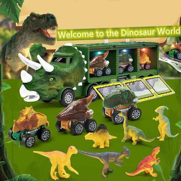 Dinozaur Samochód Zabawowy – RexHauler-Zielony-Trend Polska