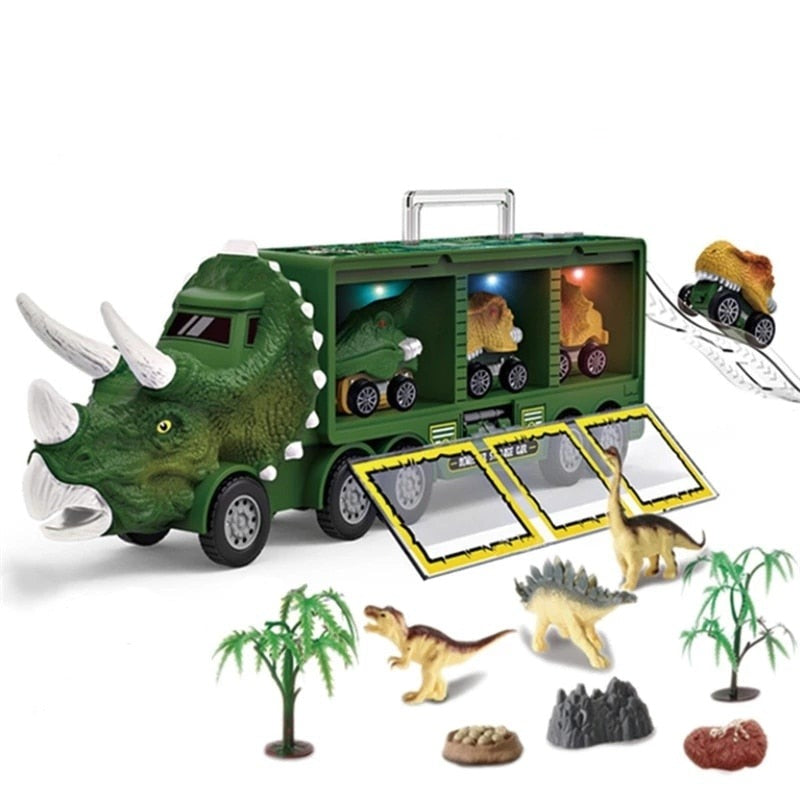 Dinozaur Samochód Zabawowy – RexHauler-Zielony-Trend Polska