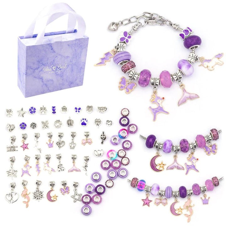 DIY Zestaw Bransoletek na Kreatywne Chwile - SparkleBands-Fioletowy-Trend Polska