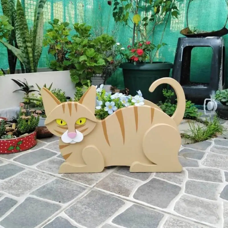 Doniczkę do samodzielnego wykonania w kształcie kota - KittyKraft-Imbir-Trend Polska