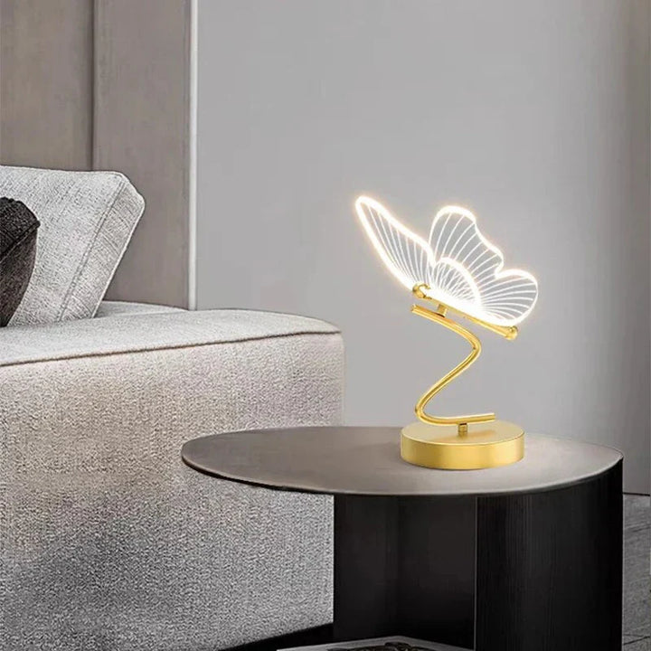 Luksowa lampa stołowa LED Motyl - ButterflyLuxe