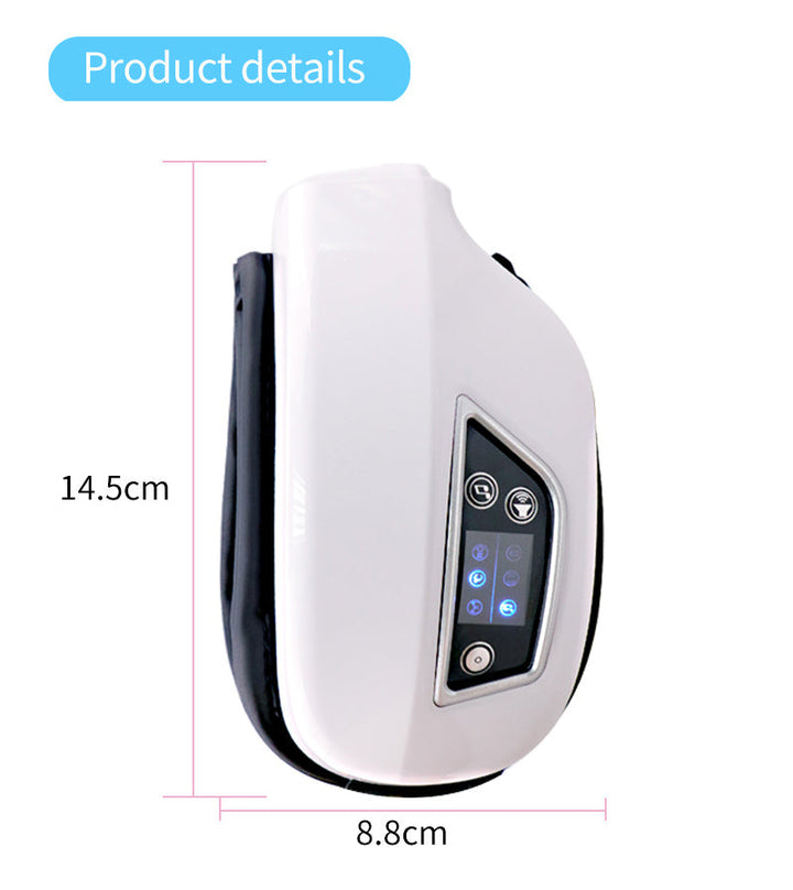 URZĄDZENIE DO MASAŻU OCZU - CIŚNIENIE POWIETRZA, WIBRACJE I CIEPŁA KOMPRESJA Z MUZYKĄ BLUETOOTH