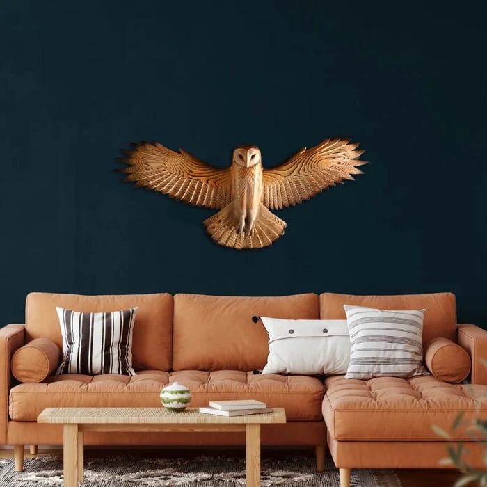 Drewniana dekoracja ścienna – Sowa „Majestic”-Trend Polska