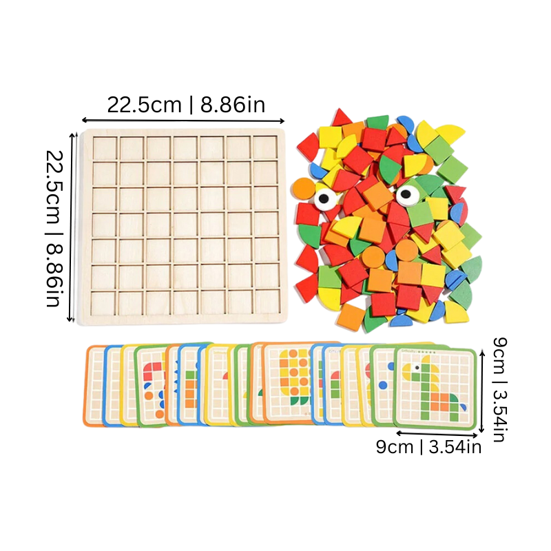 Drewniana Układanka dla Maluchów - EcoPuzzle-Trend Polska