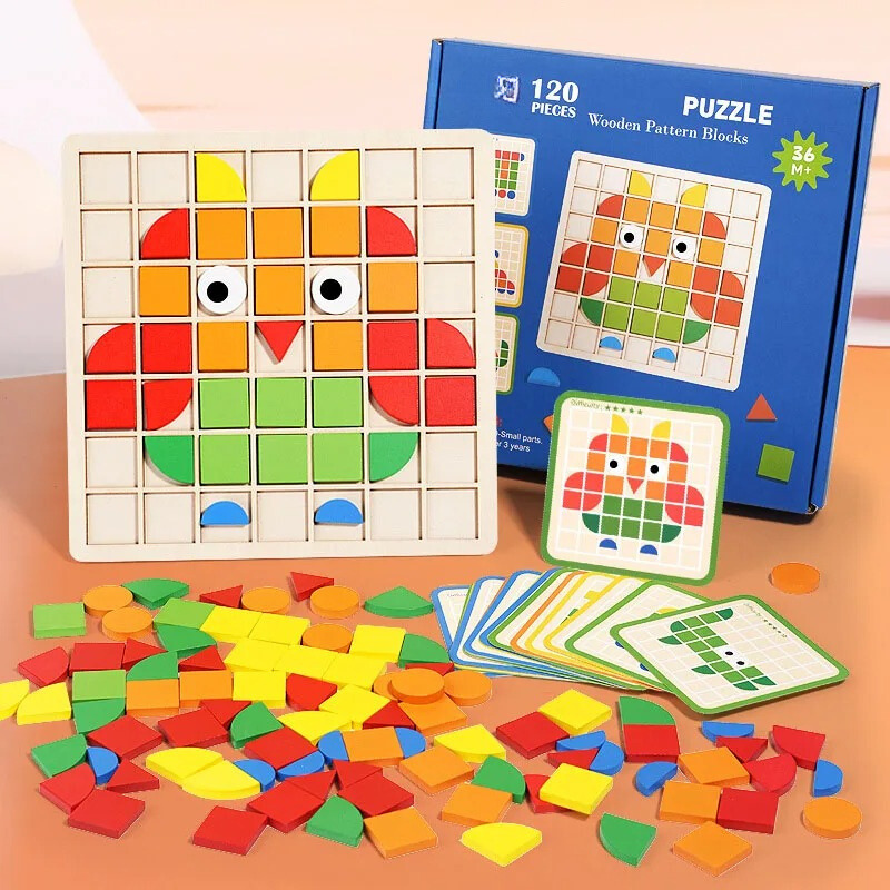 Drewniana Układanka dla Maluchów - EcoPuzzle-Trend Polska
