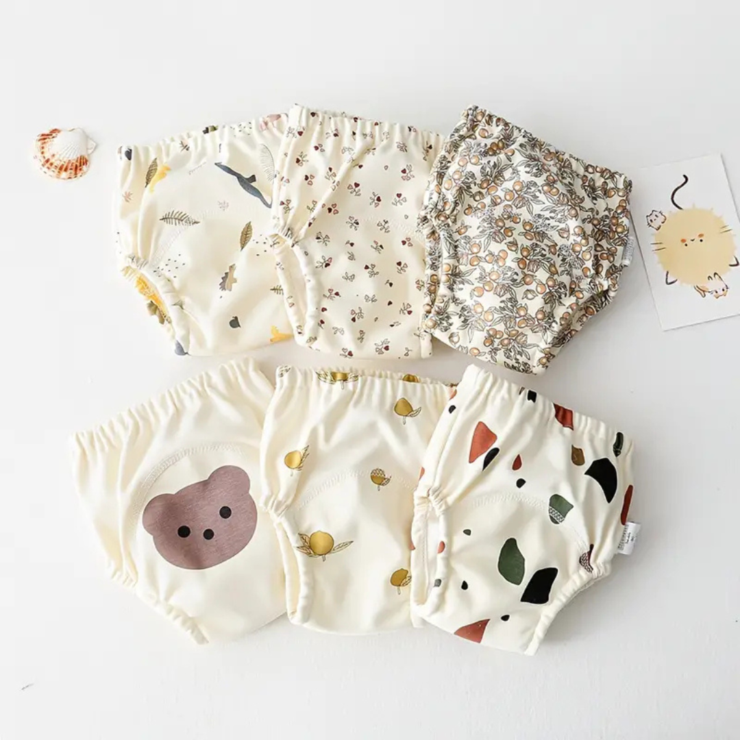 DryTots – Wielokrotne spodnie do nauki użycia nocnika z bawełny-Rozmiar 80 (9-12 miesięcy)-Trend Polska